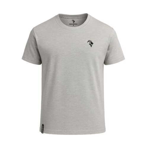 BLACKGOAT 100% Baumwoll-T-Shirt Melange Grau