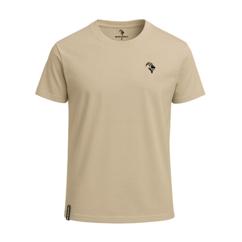 BLACKGOAT 100% Baumwoll-T-Shirt Sandbeige
